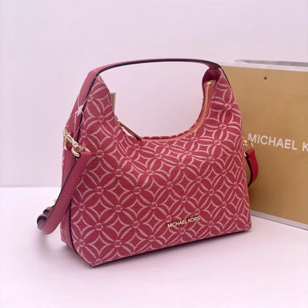 Michael Kors Ember Small Shoulder Crossbody Bag MK Light Berry Multi